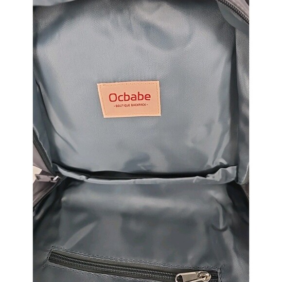 Ocbabe Black Backpack Laptop Boys Bag Heavy-Duty PVC, , Fits 15.6” Laptop - Picture 2 of 5